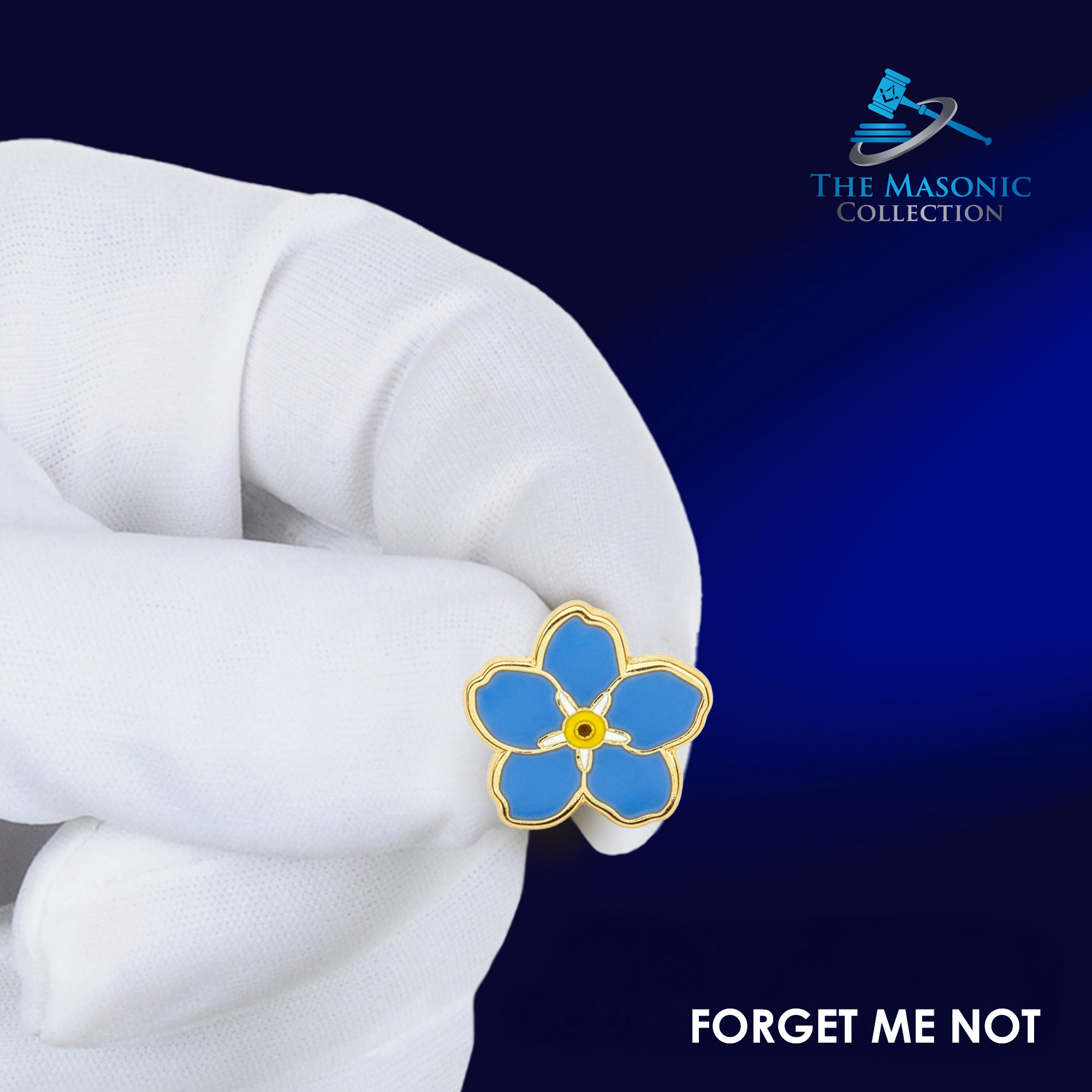 Small Forget Me Not Pin Badge