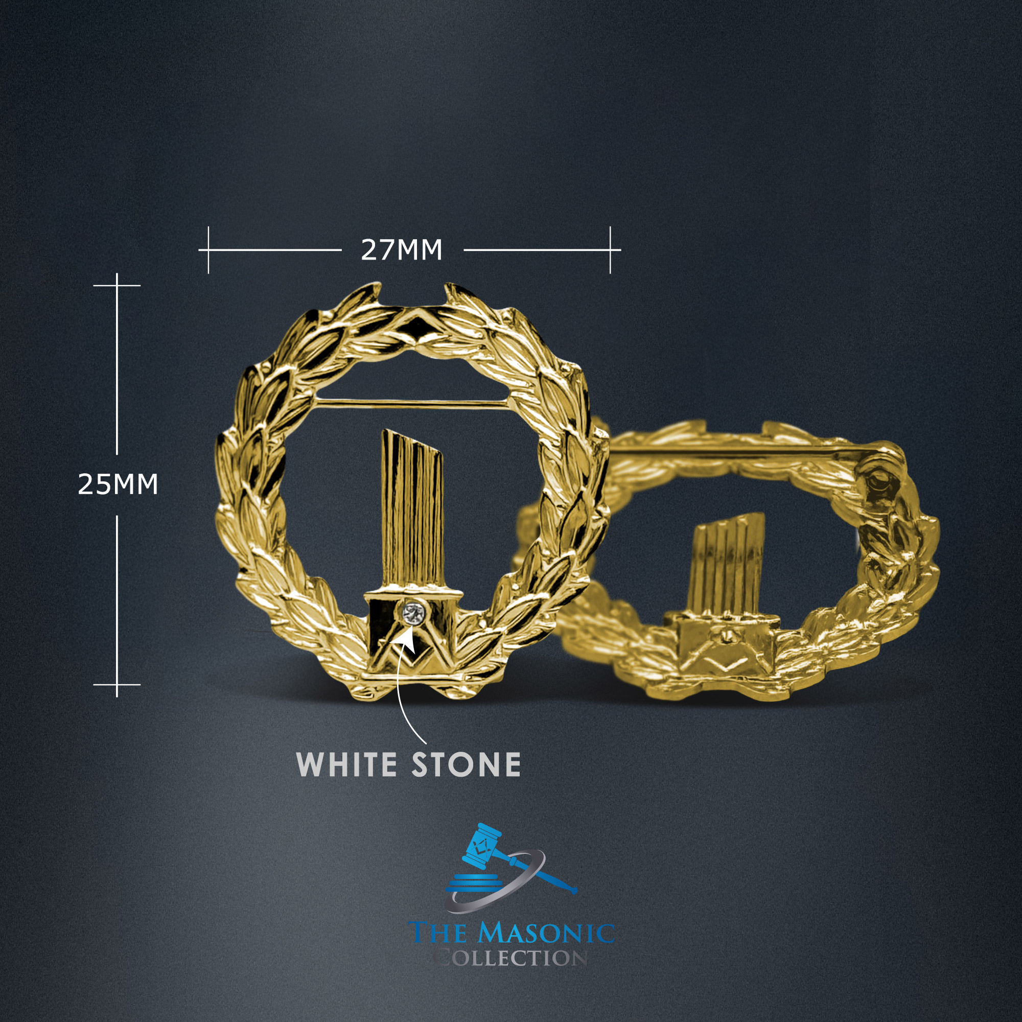 Masonic Broken Column Badge