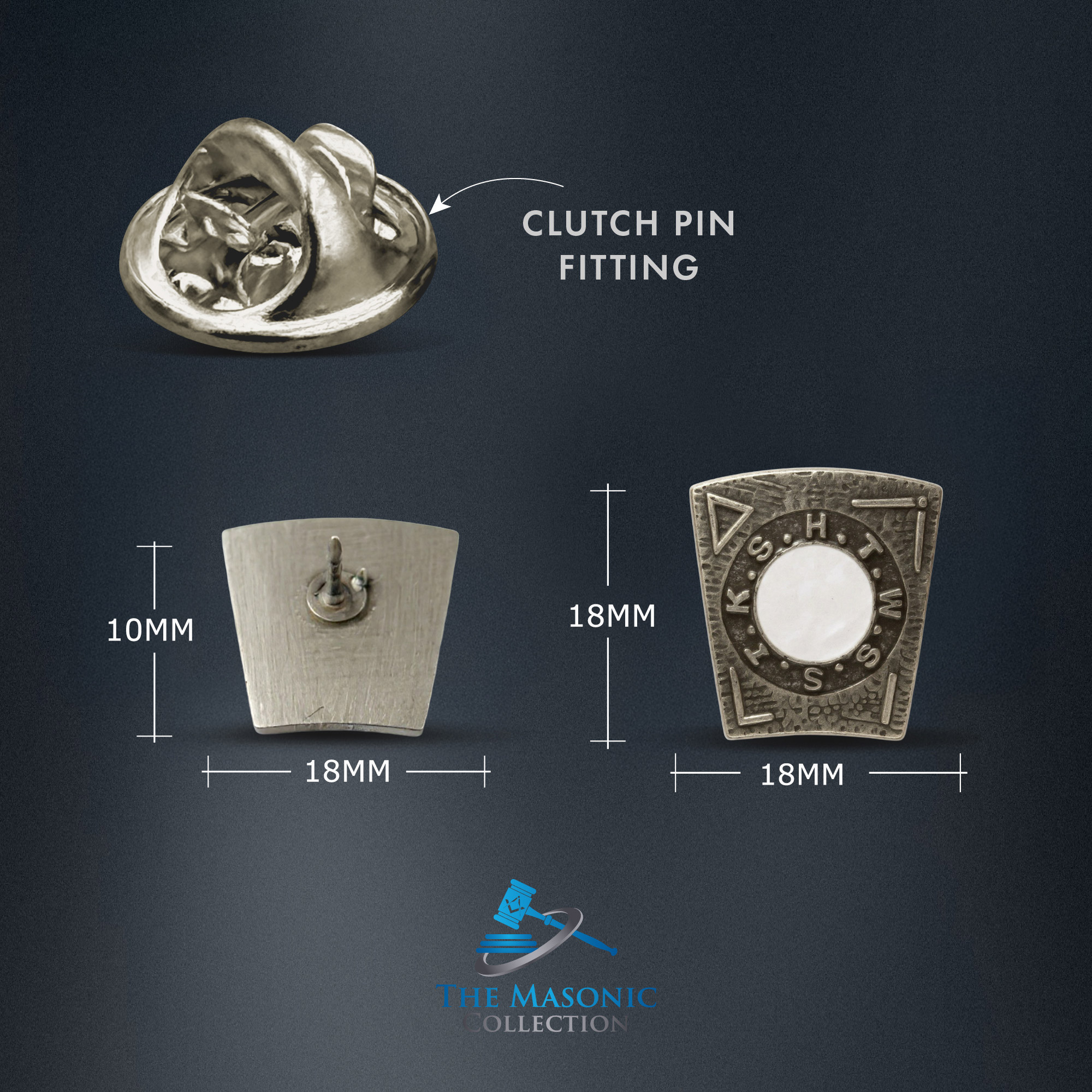 Masonic Mark Degree Keystone Badge