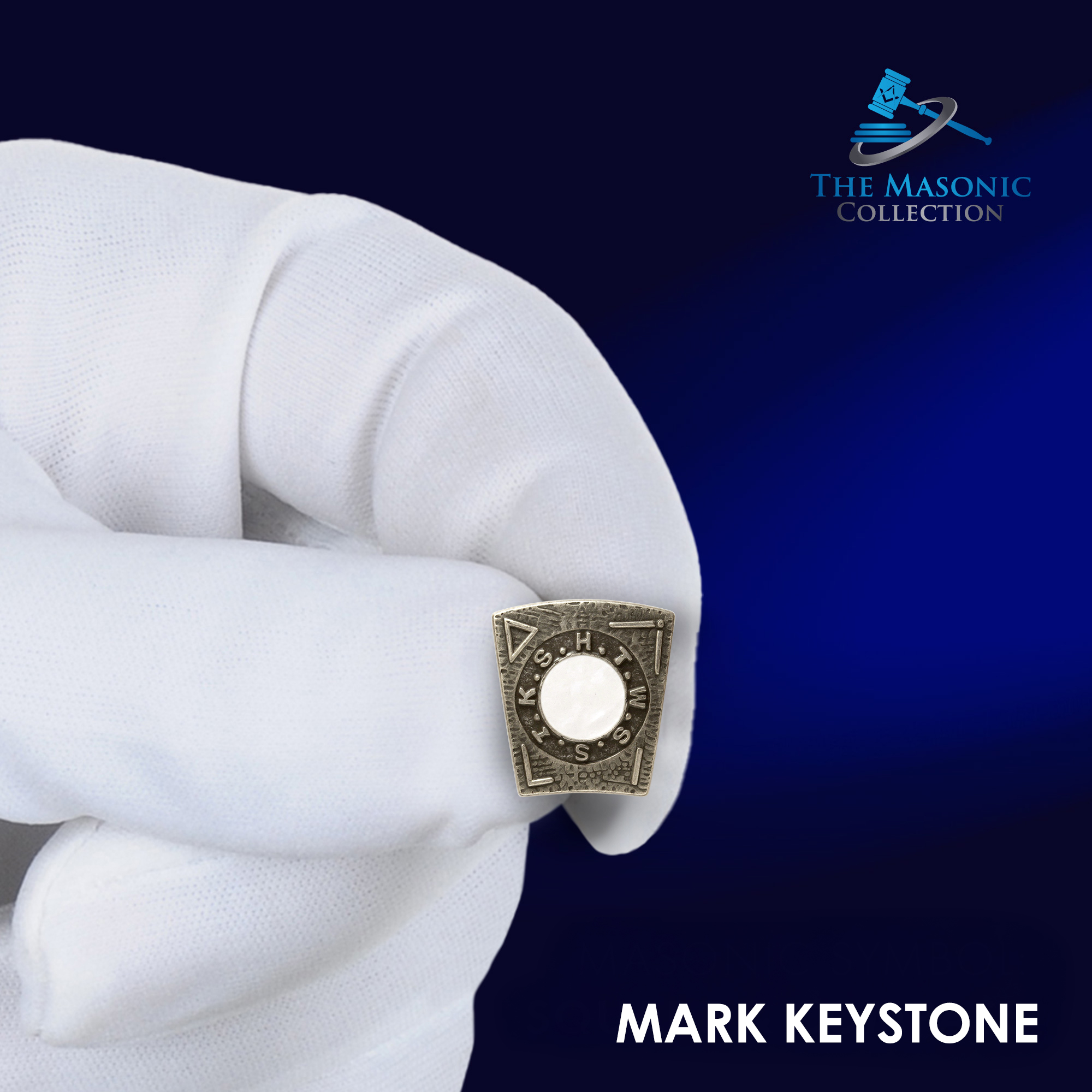 Masonic Mark Degree Keystone Badge
