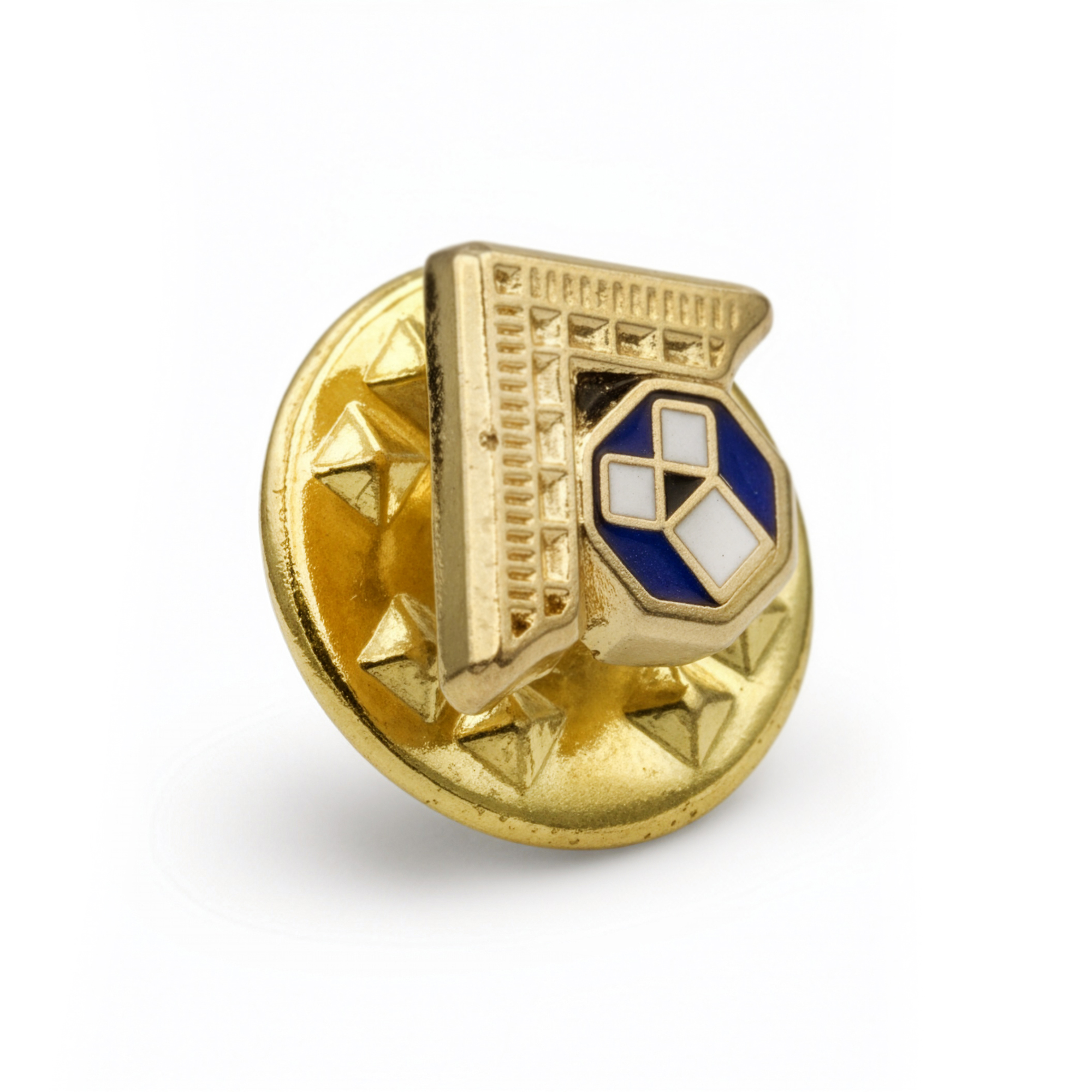 Gilt Metal Past Master's Masonic Lapel Pin