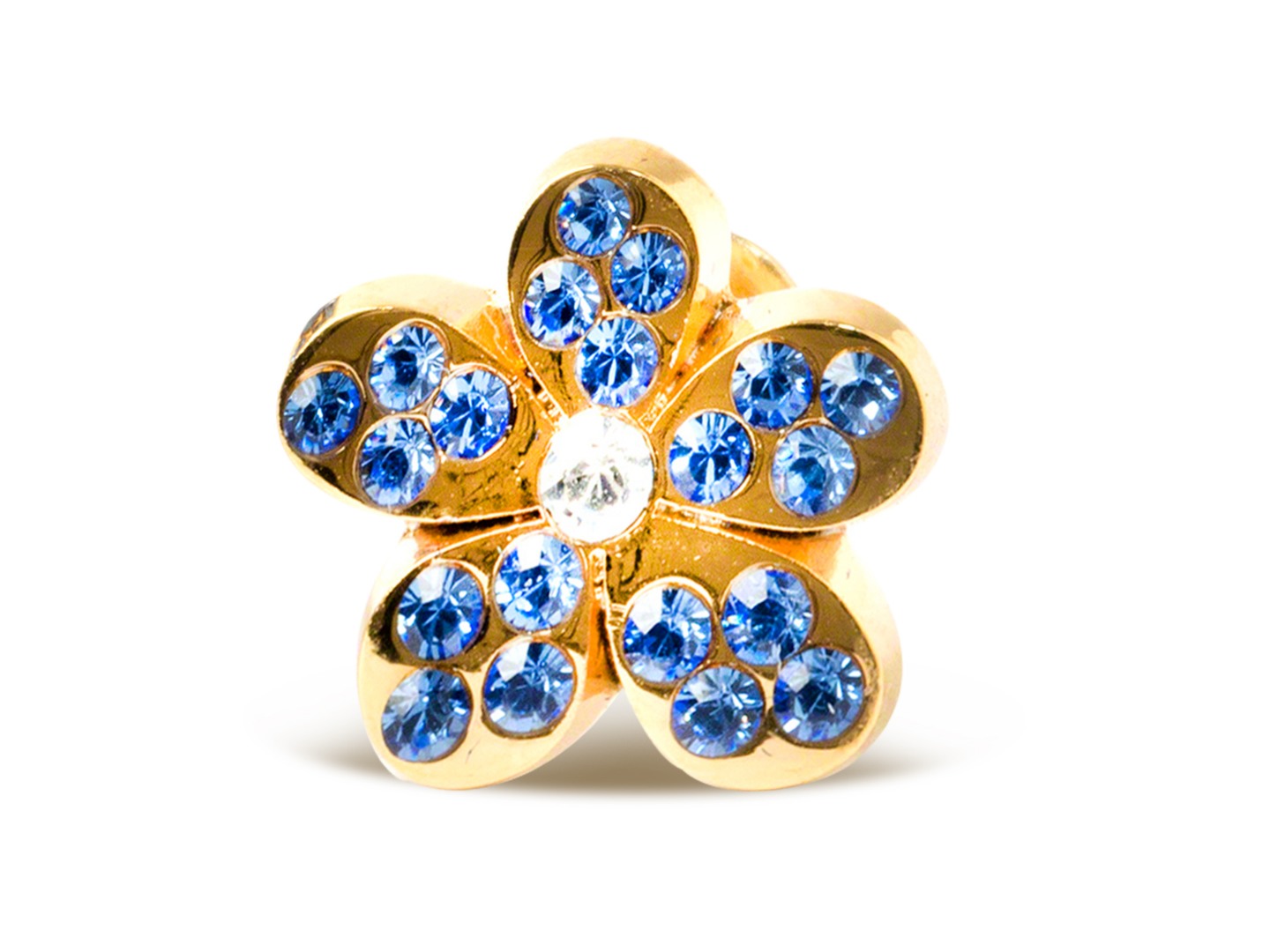 Swarovski Forget-Me-Not Lapel Badge