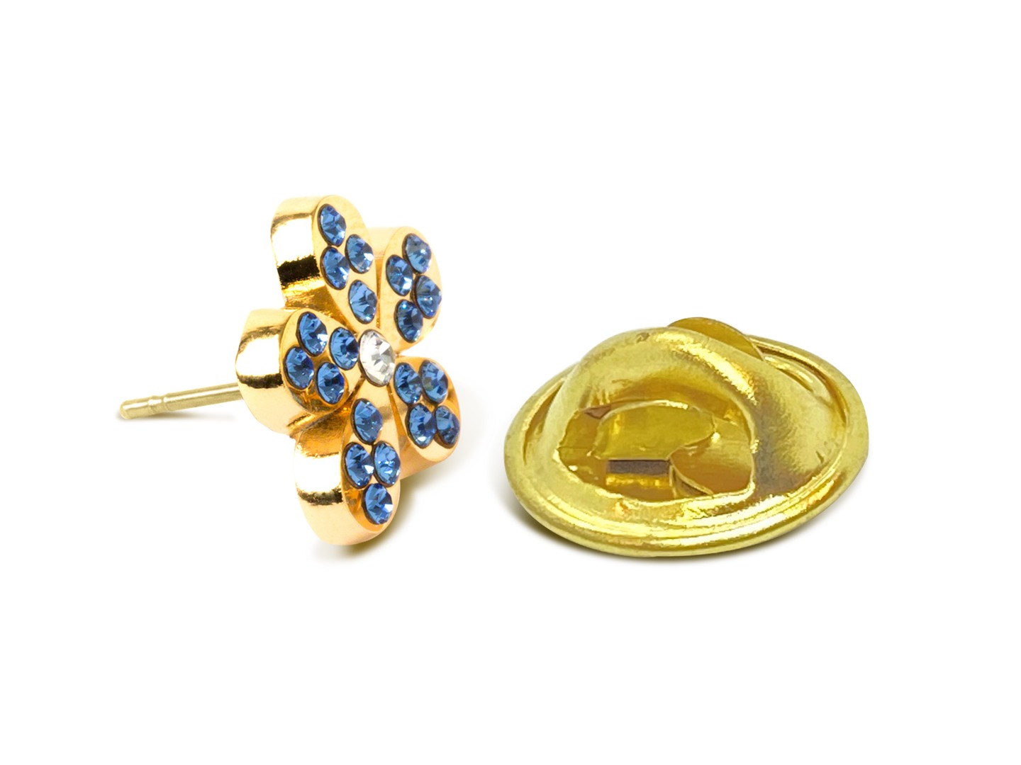 Swarovski Forget-Me-Not Lapel Badge