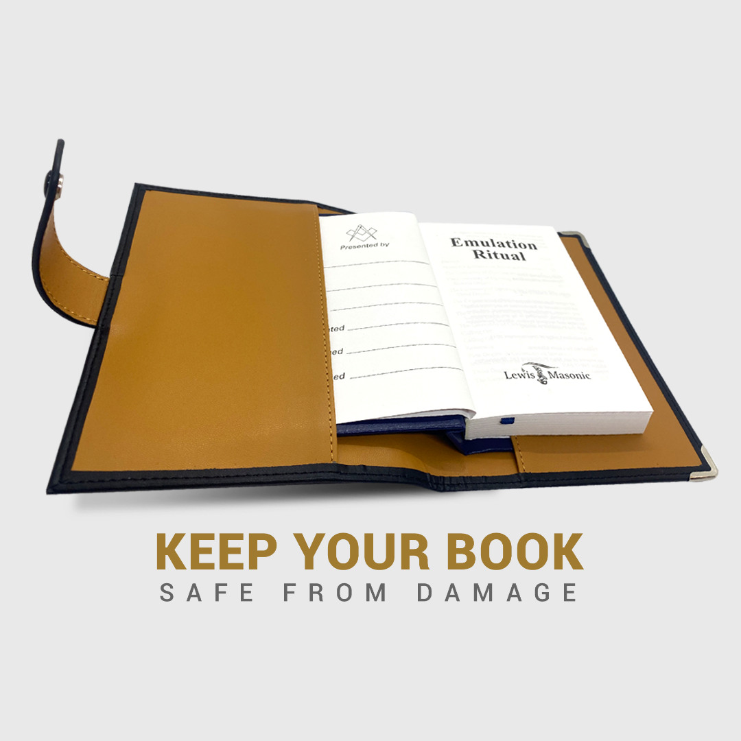 Library Size Masonic Soft Faux Leather Ritual Book Cover
