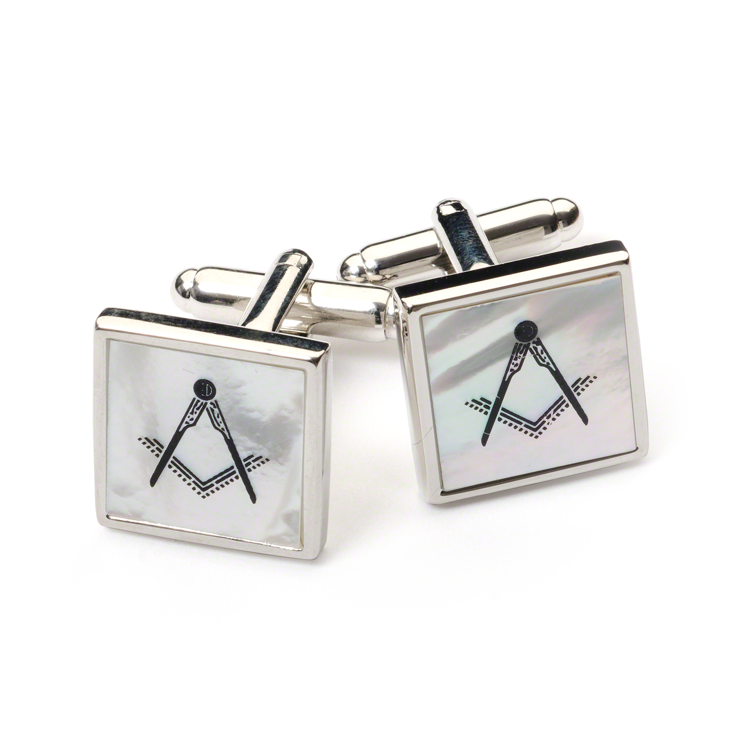 Masonic Mother of Pearl Cufflinks
