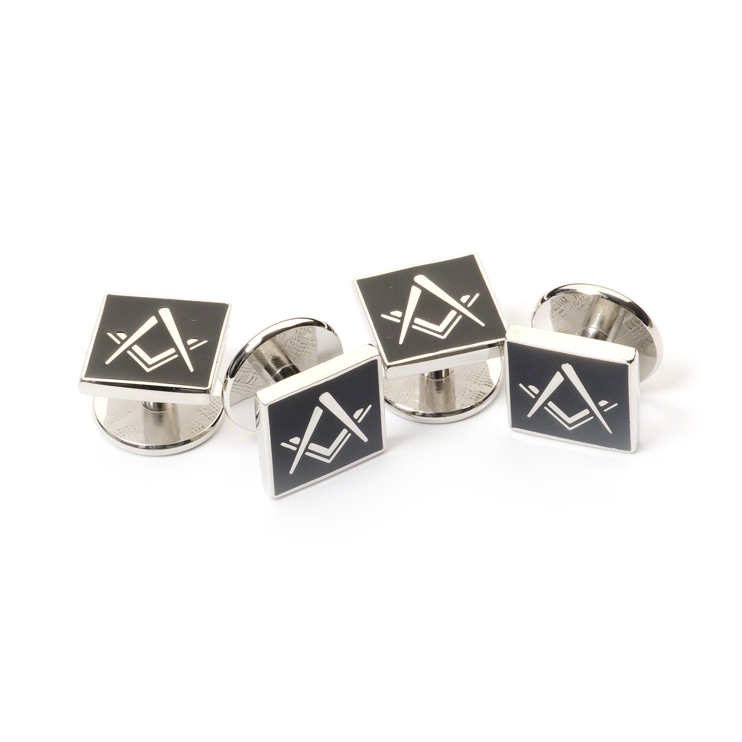 Masonic Black Dress Shirt Studs