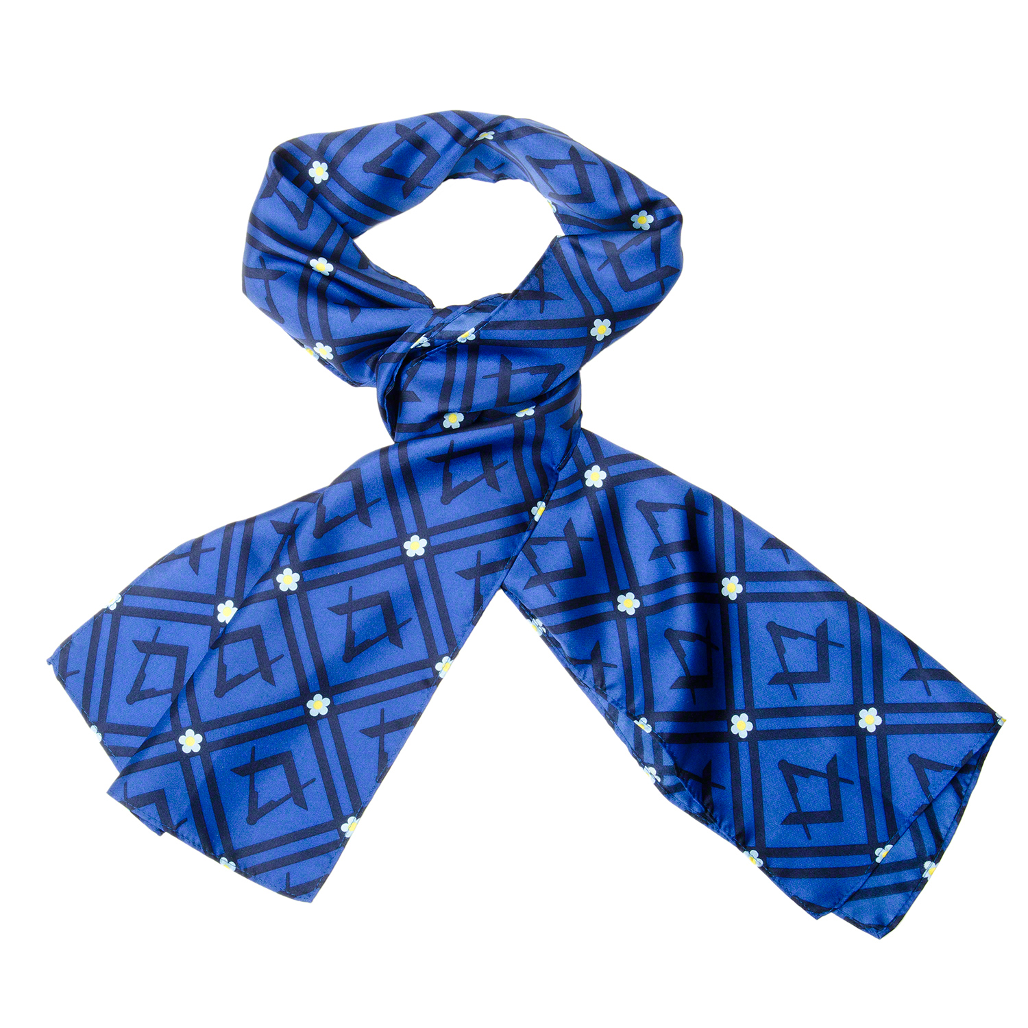 Masonic 100% Silk Ladies Scarf