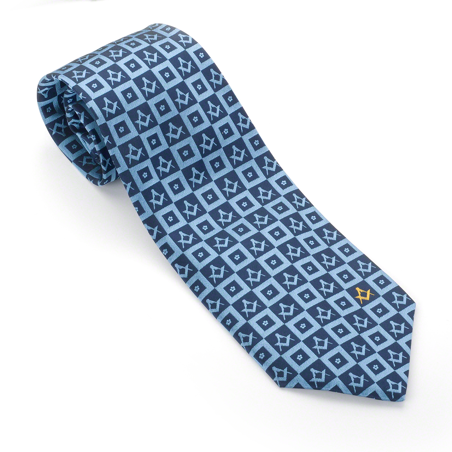 Forget me Not Design Masonic Tie