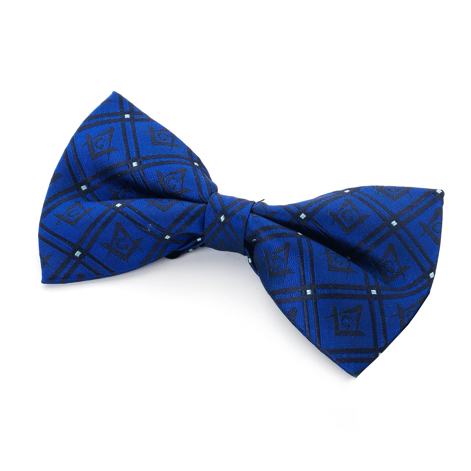 Masonic 100% Silk Woven Bowtie with G