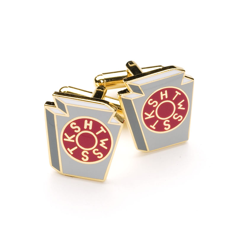 Mark Degree Silk Tie & Matching Cufflinks