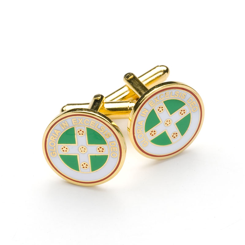 ROS Silk Woven Tie & Matching Cufflinks