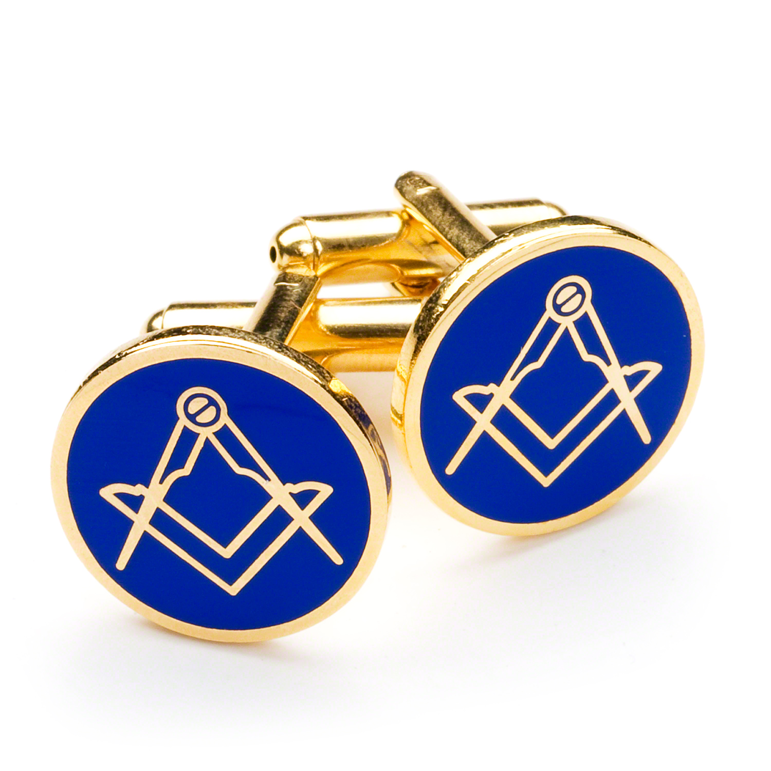 Blue & Gold Masonic Cufflinks