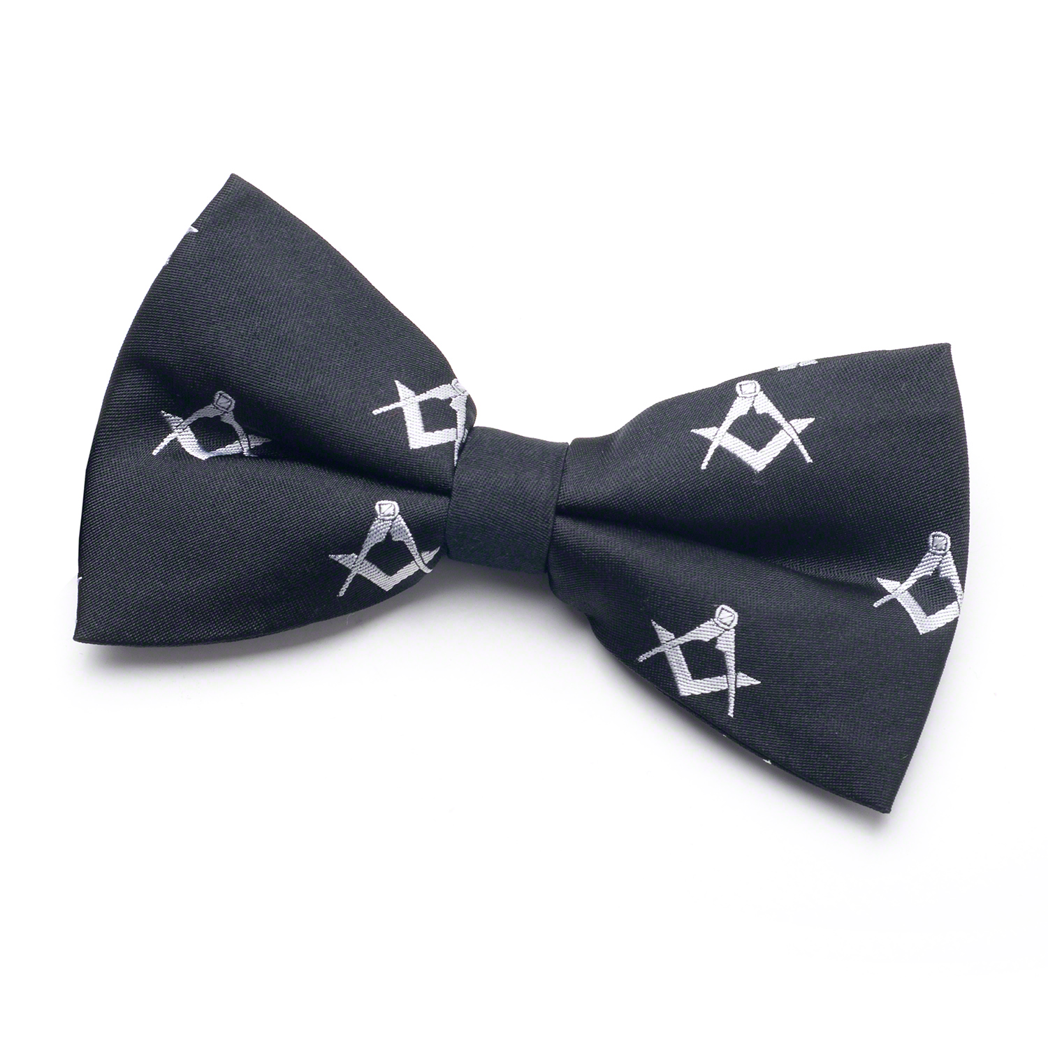 Masonic 100% Silk Sq & Compass Bowtie